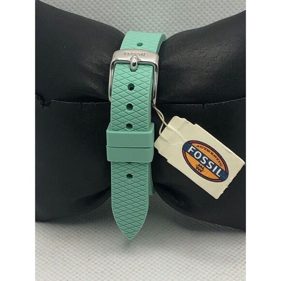 Fossil ES4489 Womens Silicone Analog Black Dial Quartz Genuine Wrist Watch KS279 - Picture 4 of 9